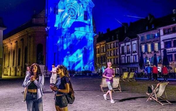 Place Yverdon illuminée